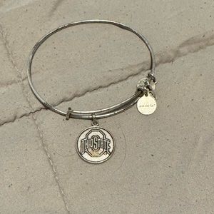Alex and Ani silver Ohio State bangle